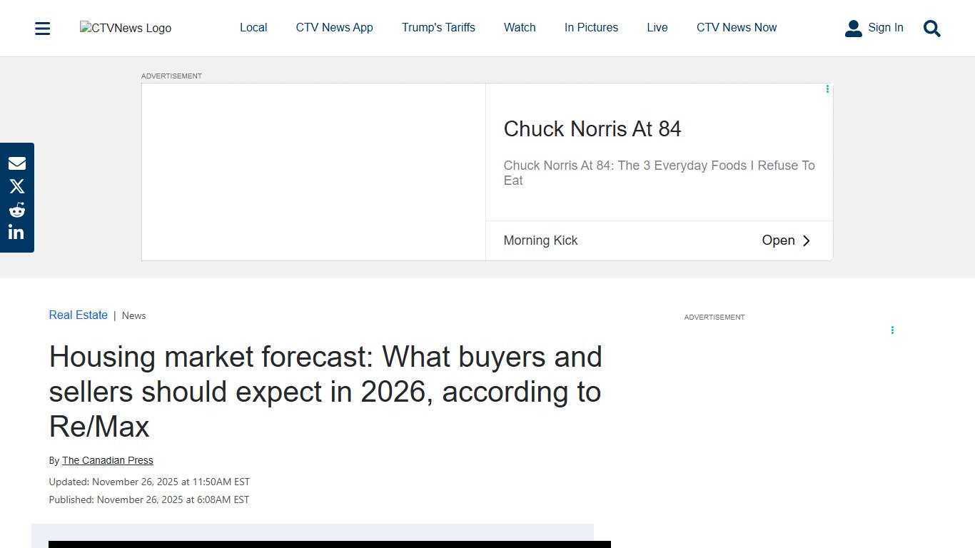 Canadian housing market expected to rebound in 2026