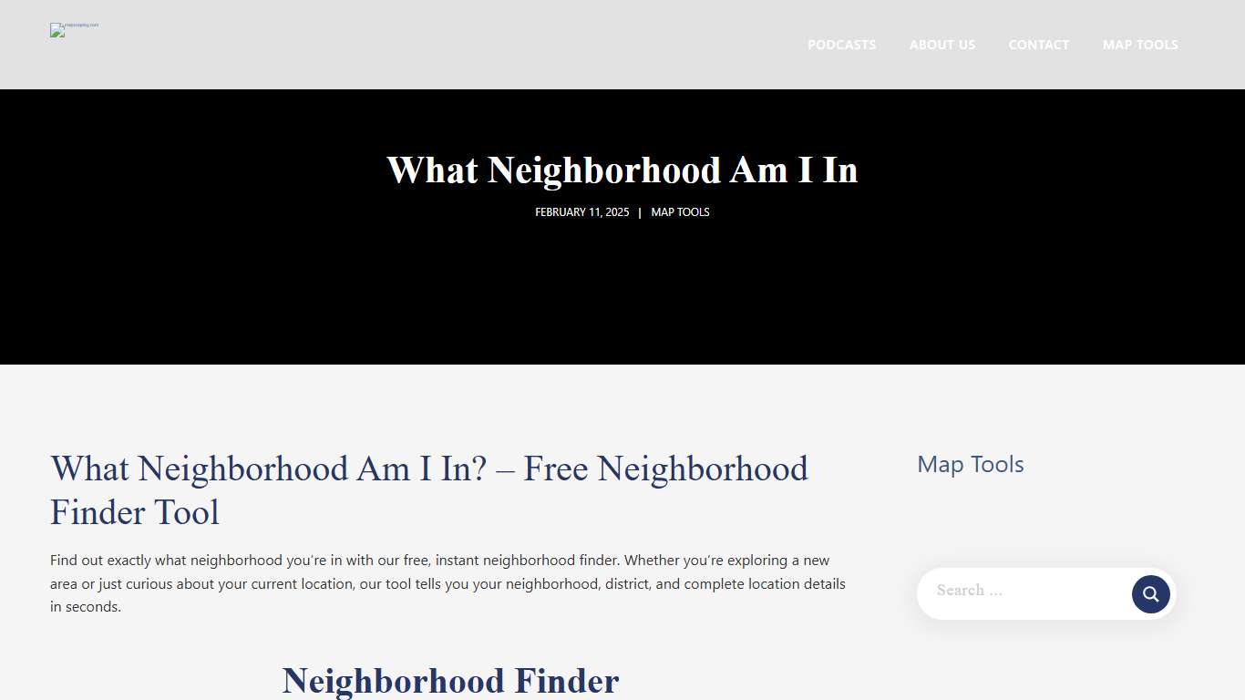 What Neighborhood Am I In - January 24, 2026